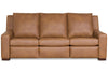 Image of Asher 85 Inch Power Wall Hugger Leather Sofa