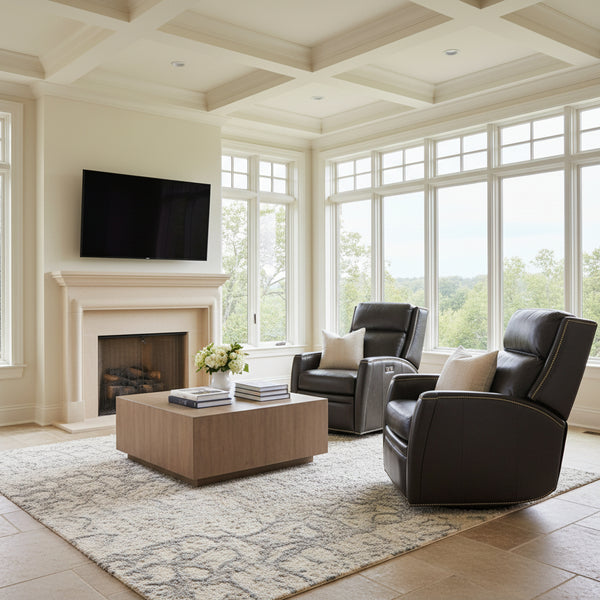 Avalon Trinita Leather "Quick Ship" Swivel/Glider Recliner