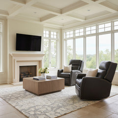 Avalon Trinita Leather "Quick Ship" Swivel/Glider Recliner