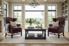 Image of Seton Chippendale Style Leather Accent Arm Chair