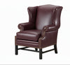 Image of Seton Chippendale Style Leather Accent Arm Chair