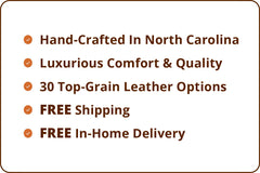 Amani 88 Inch Traditional Three Cushion Pillow Back Leather Sofa