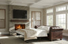 Image of Barrington 88 Inch Leather Tufted Sleeper Sofa