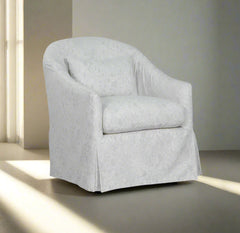 Xena Saxony "Quick Ship" Slipcovered SWIVEL/GLIDER Accent Chair