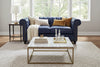 Image of Benedict Chesterfield Leather Loveseat