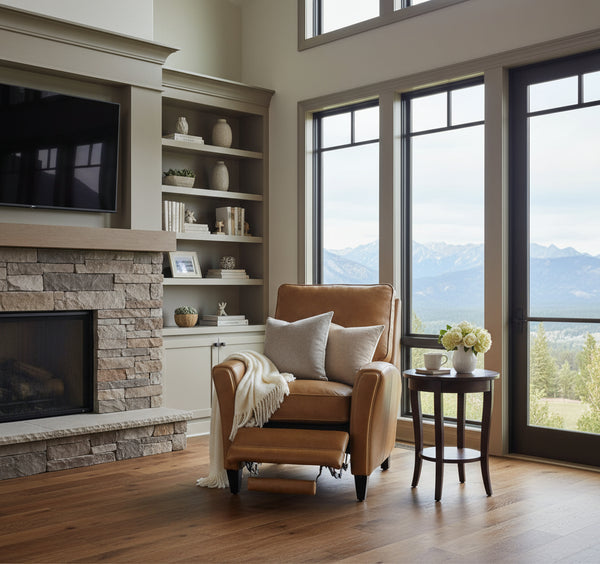 Benjamin Transitional Leather 8-Way Hand Tied Furniture Collection