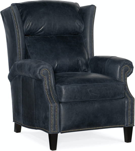 Bennett Leather Wing Back Reclining Chair