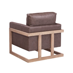 Blake "Quick Ship" Track Arm Pillow Back Leather Chair