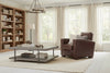 Bordeaux Leather Classic Club Chair