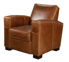 Bordeaux Leather Classic Club Chair