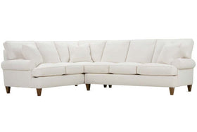 Brin Two Piece Pillow Back Sectional (Version 2 As Configured)