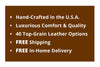 Image of Harris Rolled Arm Leather Sectional Sofa