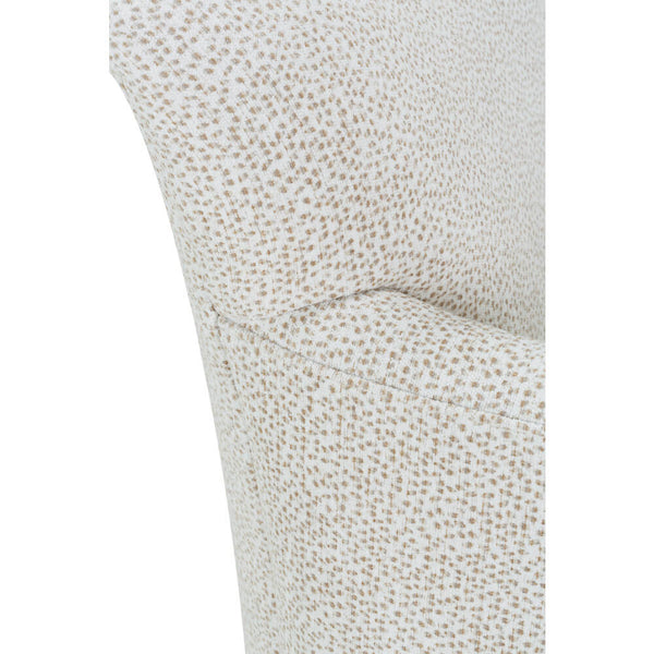 Caroline "Quick Ship" SWIVEL Small Contemporary Fabric Arm Chair