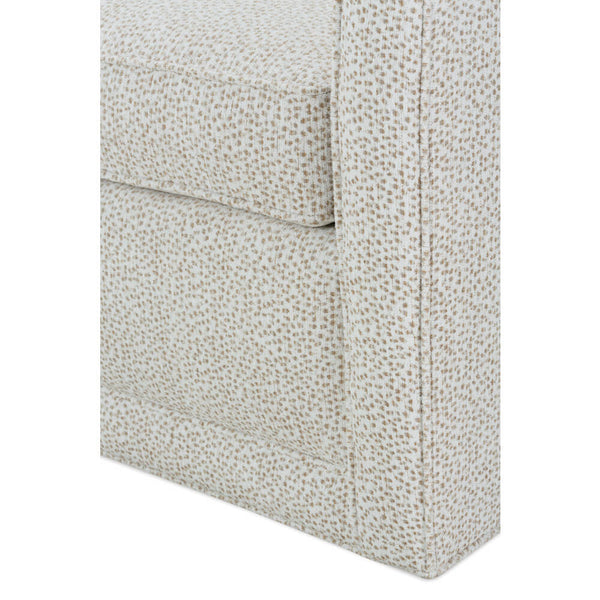 Caroline "Quick Ship" SWIVEL/GLIDER Small Contemporary Fabric Arm Chair