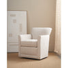 Image of Caroline "Quick Ship" SWIVEL/GLIDER Small Contemporary Fabric Arm Chair