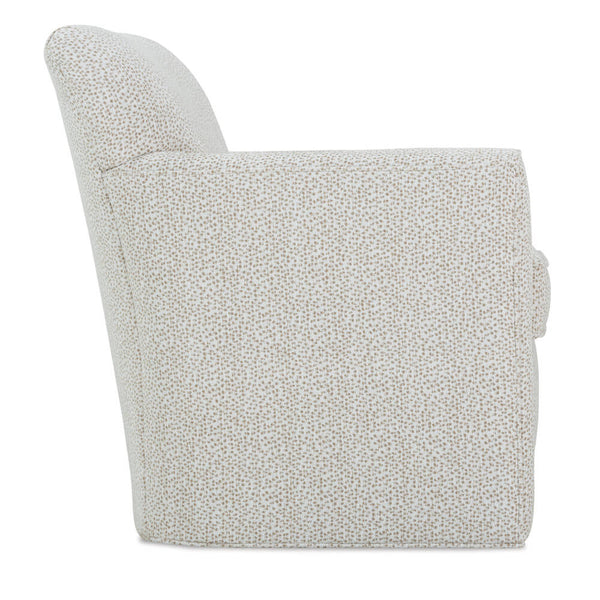 Caroline "Quick Ship" SWIVEL/GLIDER Small Contemporary Fabric Arm Chair