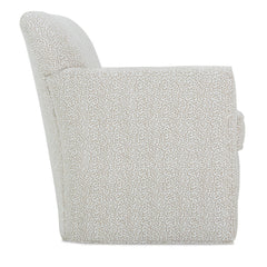 Caroline "Quick Ship" SWIVEL Small Contemporary Fabric Arm Chair