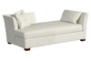 Image of Cassie Left Arm Facing Fabric Upholstered Day Bed Lounger
