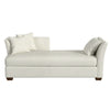 Image of Cassie Left Arm Facing Fabric Upholstered Day Bed Lounger