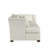 Image of Cassie Left Arm Facing Fabric Upholstered Day Bed Lounger