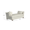 Image of Cassie Left Arm Facing Fabric Upholstered Day Bed Lounger