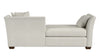 Image of Cassie Right Arm Facing Fabric Upholstered Day Bed Lounger