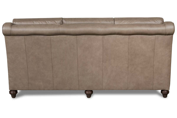 Charles 84 Inch Power Wall Hugger English Arm Leather Sofa