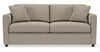 Image of City 77 Inch Small Spaces Fabric Pillow Back  Small Queen Sleeper Sofa