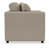 Image of City 53 Inch Twin Size Pillow Back Fabric Chair And A Half Sleeper