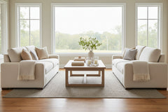 Sadie 84 Inch "Quick Ship" Deep Seat Studio Size Fabric Sofa