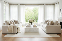 Sadie 96 Inch "Quick Ship" Oversized Deep Seat Fabric Sofa