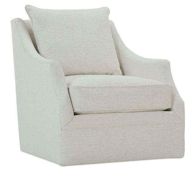 Darcy Quick Ship 360 Degree SWIVEL/GLIDER Fabric Accent Chair