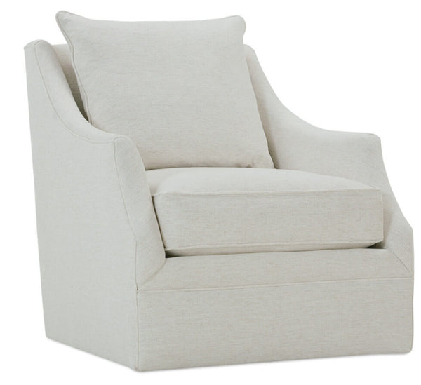 Darcy "Quick Ship" 360 Degree SWIVEL/GLIDER Fabric Accent Chair