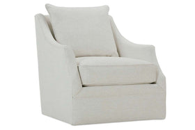 Darcy "Quick Ship" 360 Degree SWIVEL/GLIDER Fabric Accent Chair
