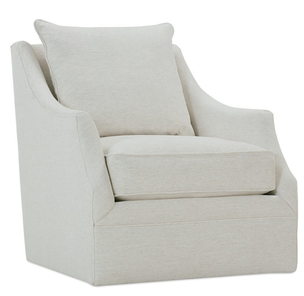 Darcy Quick Ship 360 Degree Swivel Fabric Accent Chair