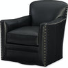 Image of Dominic Tight Back Leather Swivel Club Chair