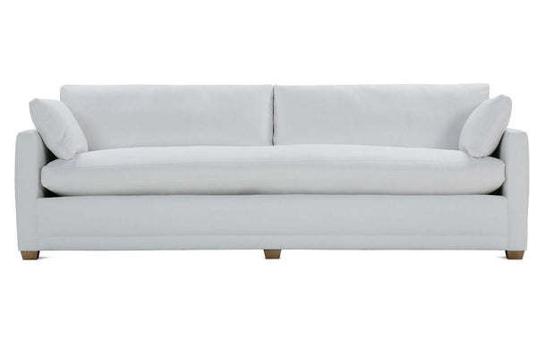 Donna 100 Inch Single Bench Seat Fabric Sofa With Track Arms