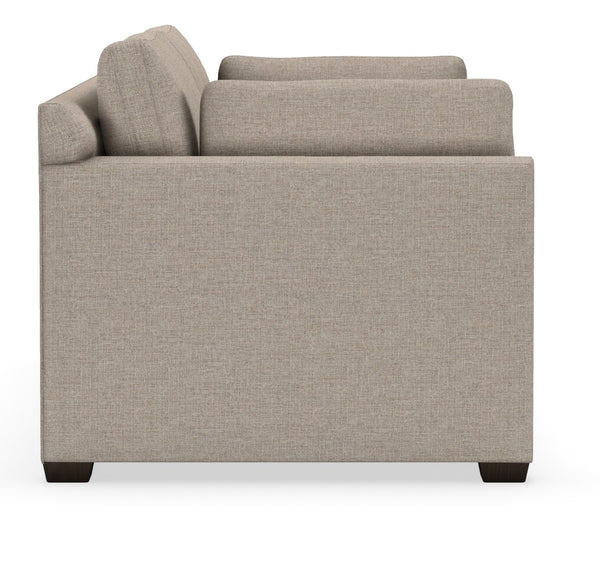 Donna 88 Inch Two Cushion Fabric Sofa With Track Arms