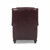 Image of Douglas "BIG MAN" Leather Bustle Wing Back Recliner With Nailhead Trim