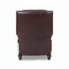 Image of Douglas "BIG MAN" Leather Bustle Wing Back Recliner With Nailhead Trim