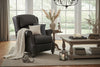 Image of Duncan Leather Wing Back Reclining Chair