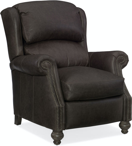 Duncan Leather Wing Back Reclining Chair