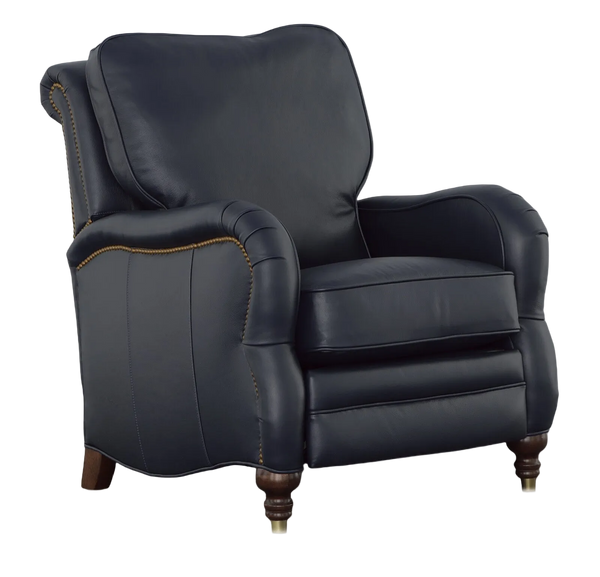 Edmund Leather English Arm Recliner With Nailhead Trim