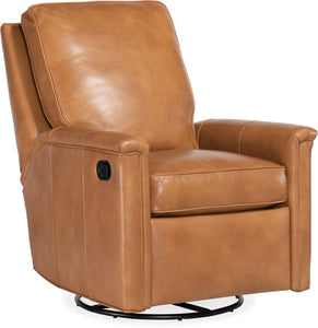 Erikson Leather SWIVEL/GLIDER Pillow Back Reclining Chair