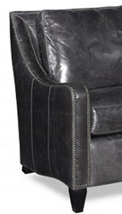 Everett 81 Inch Apartment Size Leather Sofa