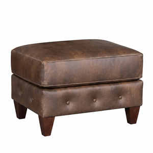 Harris Pillow Top Leather Ottoman