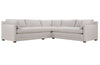 Image of Faith "Quick Ship" Two Piece Track Arm Fabric Sectional Sofa