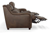 Image of Francis 84 Inch Power Wall Hugger Leather Sofa