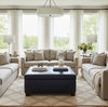 Image of Gaines STORAGE 36", 40", 44", Or 48" Inch Square Leather Ottoman (4 Sizes Available)