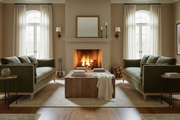 Georgia 86 Inch "Quick Ship" Single Bench Seat Olive Green Velvet Sofa